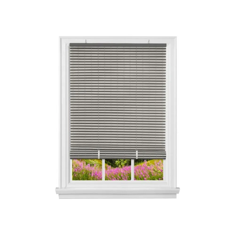 Two-Tone Oval Cordless Rollup Light Filtering Window Blinds Shades,